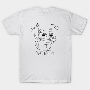 Cat smoking a joint T-Shirt